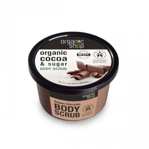 Organic Shop Belga Csokoládé cukros testradír, 250 ml